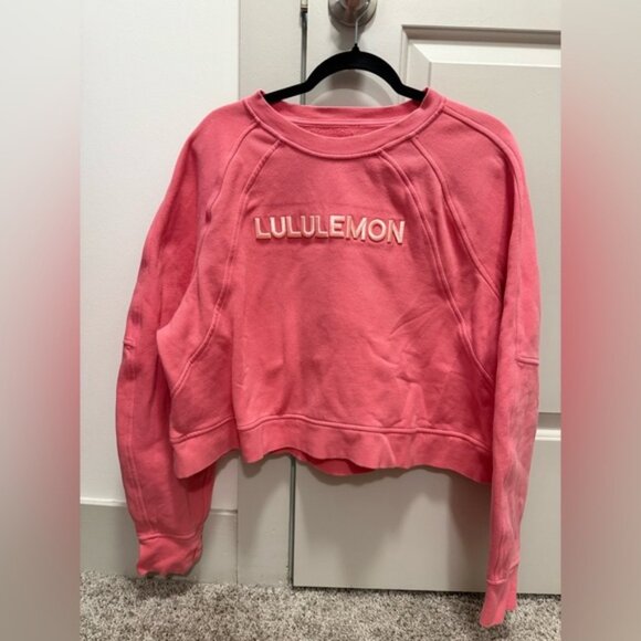Lulu Lemon Large Pink Sweatshirt. 💕⚡️ - Picture 1 of 2